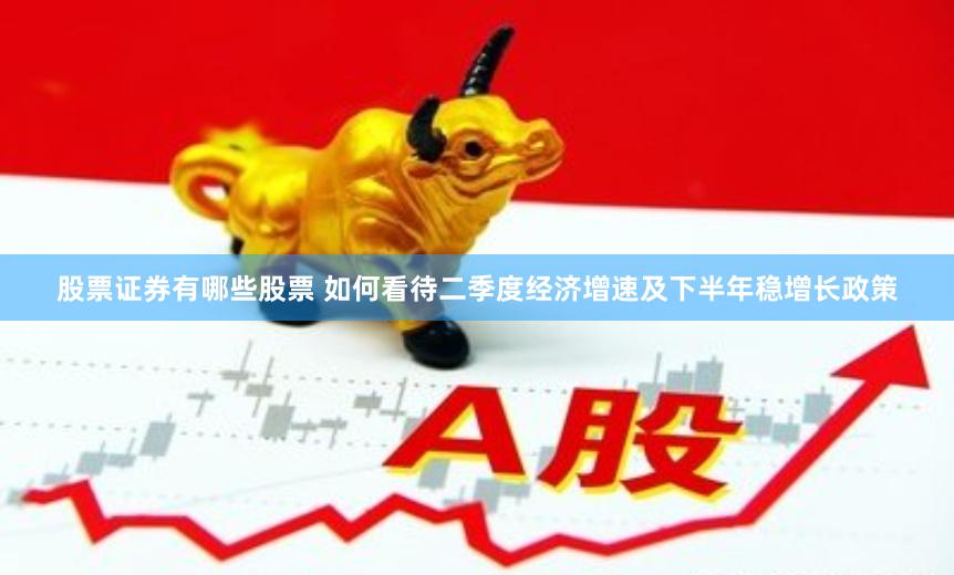 股票证券有哪些股票 如何看待二季度经济增速及下半年稳增长政策